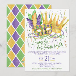 Convite para Celebração do Mardi Gras