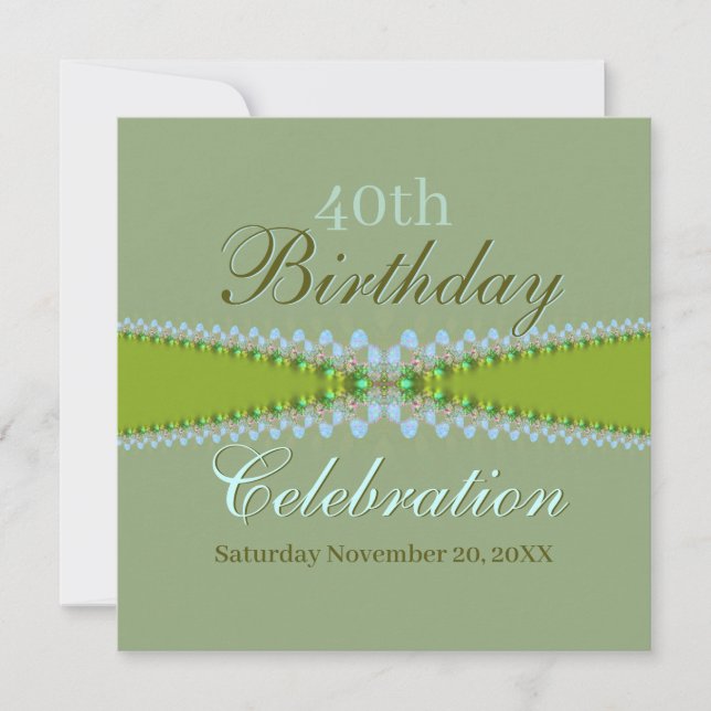 Convite para Celebrações de Aniversário (Frente)