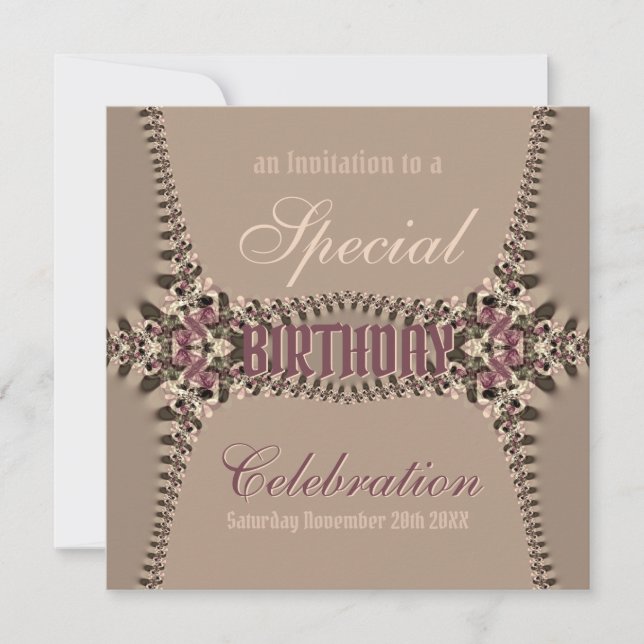 Convite para Celebrações de Aniversário (Frente)