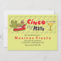Convite para Celebrar o Cinco de Mayo