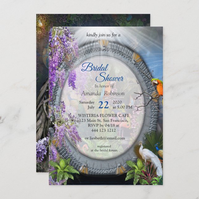 Convite para cenário do Portal de Paraíso da Flora (Frente/Verso)