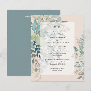 Convite para Cerimônia de Casamento e Recepção Dus