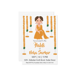 convite para cerimônia de haldi