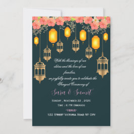 Convite para Cerimônia de Sangeet de Casamento Ind