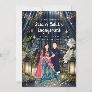 Convite para Cerimônia do Anel Convite de Noivado 