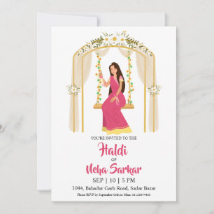 convite para cerimônia haldi
