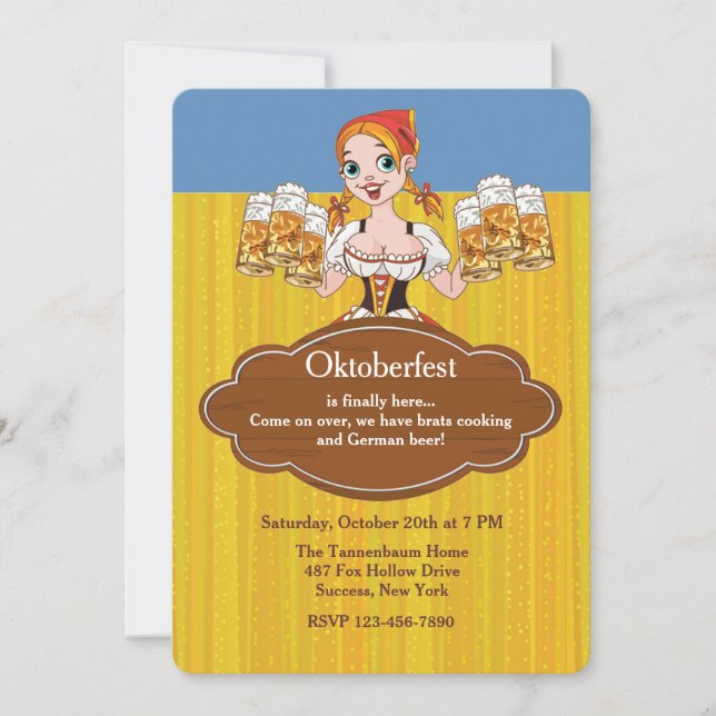 Convite para Cervejas Oktoberfest (Frente)