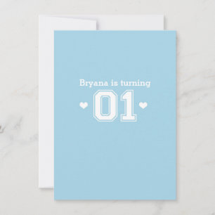 Convite para Chá Athletic Azul 01