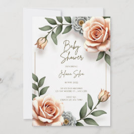 Convite para Chá Baby Boy para Aquecedores de Água