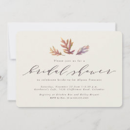 Convite para chá casamento outono