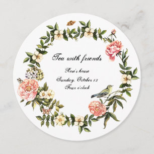 Convite Para Chá Com Amigos