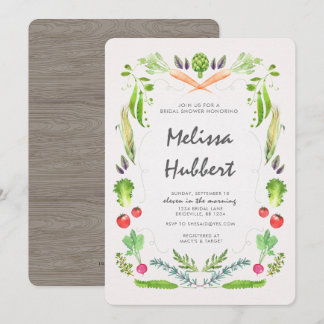 Convite para Chá da Cozinha Bridal