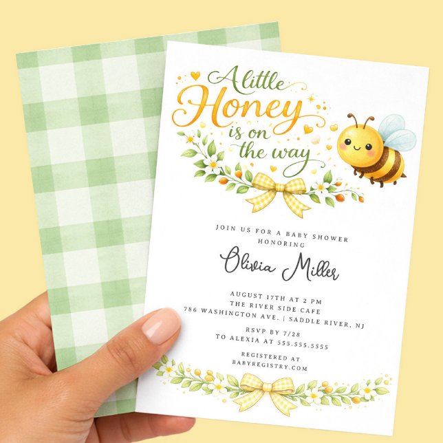 Convite para Chá de Bebê A Little Honey (Criador carregado)