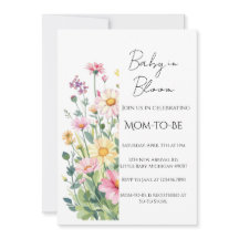 Convite para Chá de Bebê - Bebê em Flor