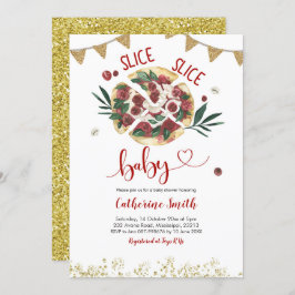 Convite para chá de bebê da Pizza