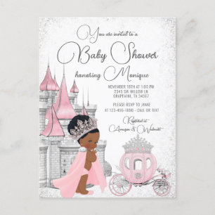 Convite para Chá de Bebê da Princesa Negra