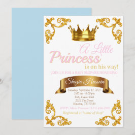 Convite para Chá de Bebê da Princesa Real