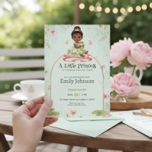Convite para Chá de Bebê da Princesinha Sapo