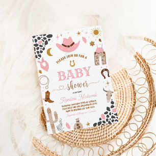 Convite para Chá de Bebê do Caubói Rodeio Menino