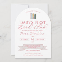 Convite para Chá de Bebê do Clube do Livro do Bebê