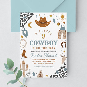 Convite para Chá de Bebê do Cowboy Boy Southwester