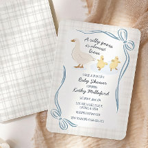 Convite para Chá de Bebê do Silly Goose