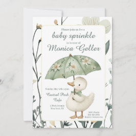 Convite para Chá de Bebê Little Goose