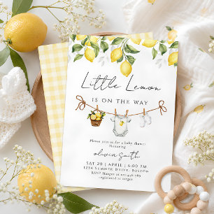 Convite para Chá de Bebê Little Lemon