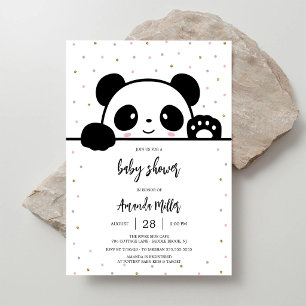 Convite para Chá de Bebê Panda