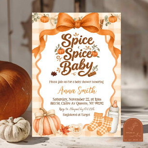 convite para chá de bebê Spice Spice Baby