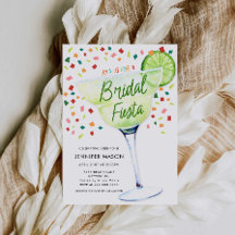 Convite para Chá de Bridal Fiesta Mexicana