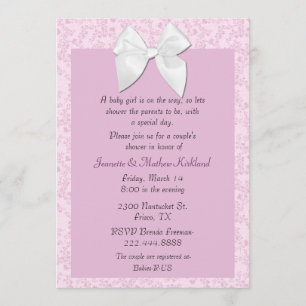 Convite Para Chá De Casal De Quadrinhos De Algodão