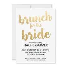 Convite para Chá de casamento Brunch