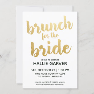 Convite para Chá de casamento Brunch