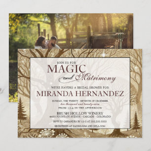 Convite para Chá de casamento Magic & Matrimony