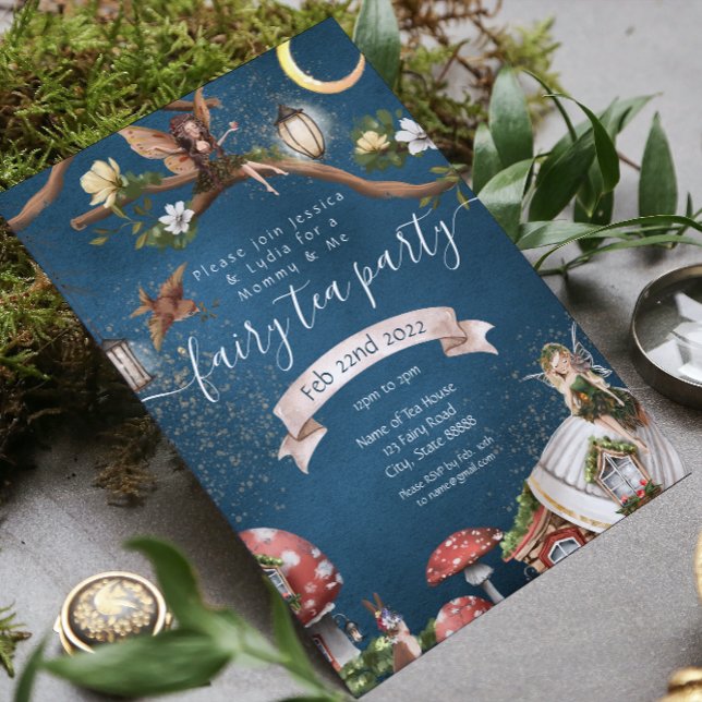Convite para Chá de Fadas Mamãe e Eu (Criador carregado)