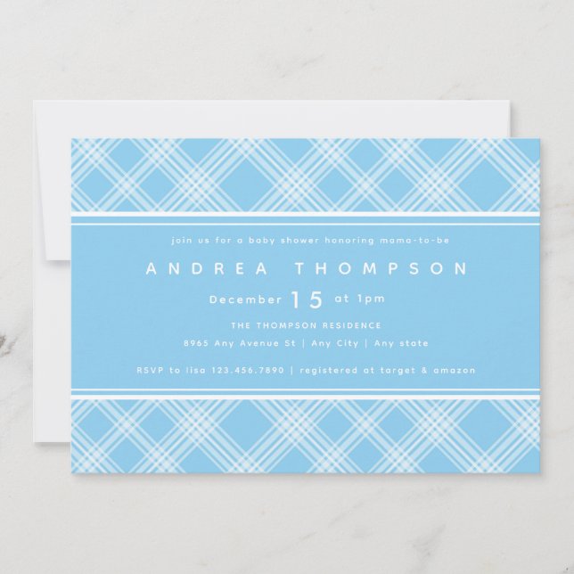 Convite para Chá de fraldas (Frente)