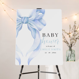 Convite para Chá de fraldas Arco Azul, Chá de fral