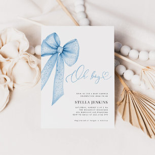 Convite para Chá de fraldas Arco Azul-Menino