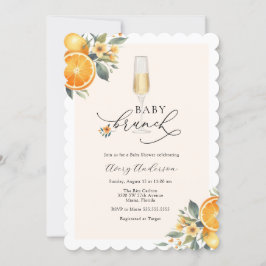 Convite para Chá de fraldas Baby Brunch