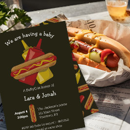 Convite para Chá de fraldas BaByQ casais