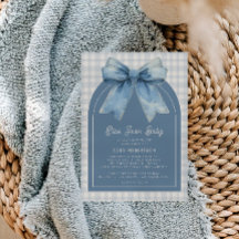 Convite para Chá de fraldas Blue Jean Baby Boy