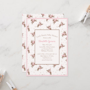 Convite para Chá de fraldas Bonito Coelhinho