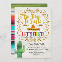 Convite para Chá de fraldas Cactus Dourado