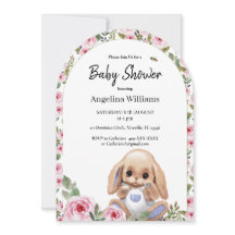 Convite para chá de fraldas com Design de Cute