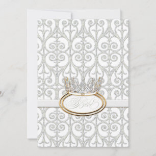 Convite para Chá de fraldas da Princesa Bébé