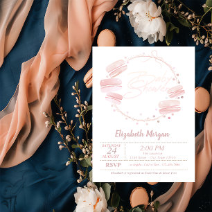 Convite para Chá de fraldas das Macarons Francesas