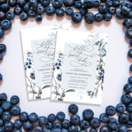 Convite para Chá de fraldas de Amoras de Água