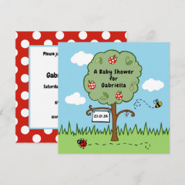 Convite para Chá de fraldas de Árvore de Celebraçã