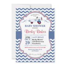 Convite Para Chá de fraldas De Avião De Brinquedos